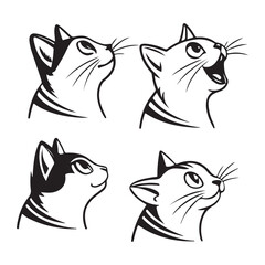 Cat Faces Icon Set