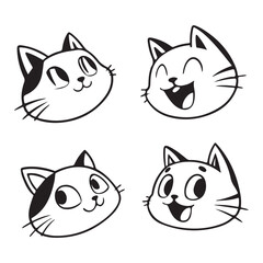 Cat Faces Icon Set