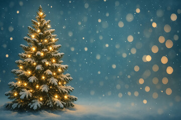golden christmas tree