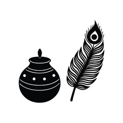 hand-drawn-janmashtami-curd-pot-and-divine-peacock.eps