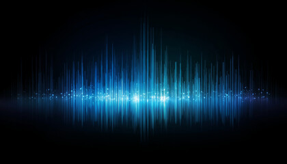 Fototapeta premium Blue light effect dynamic background