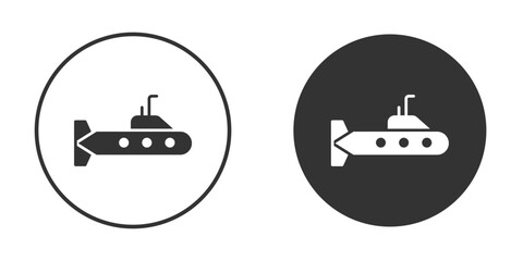 Submarine icon for web, mobile and infographics.