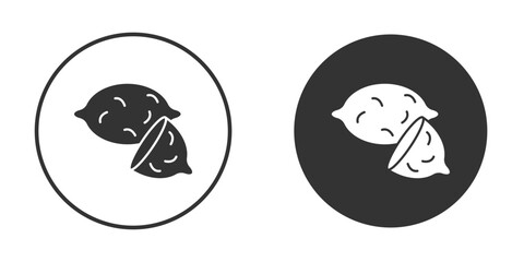 Sweet potato icon for web, mobile and infographics.
