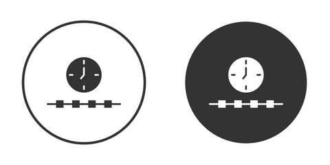 Timeline icon for web, mobile and infographics.