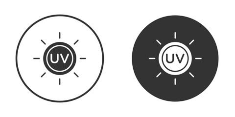 UV icon for web, mobile and infographics.