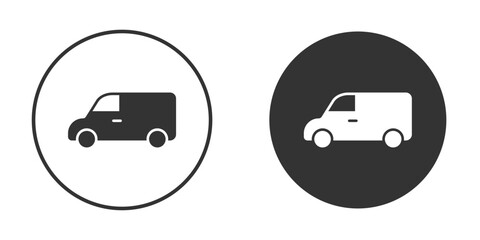 Van icon for web, mobile and infographics.