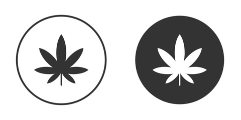 Weed icon for web, mobile and infographics.