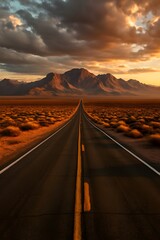 road to the desert