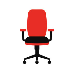 Obraz premium Modern office chair silhouette a professional seating solution isolated on white background