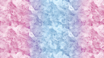 Delicate, textured, abstract pattern with soft pink and blue hues.  It features a vertical gradient, creating a visually appealing effect with irregular, flowing shapes