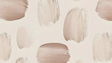 Soft, muted brushstrokes in beige and taupe hues create a gentle, abstract pattern
