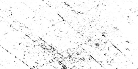 White and black pattern sketch grunge backgrounds to create a distressed grain effect. rough urban texture vector. damaged crack and scratch dust wall texture. black splash on transparent background.