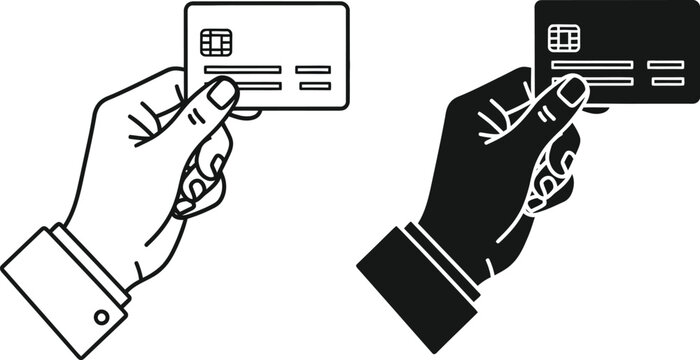 Securely transact with a credit card held in hand for payment convenience