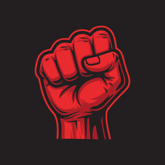 fist punching the wall logo