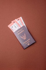 Thailand passport for travelling, flying and doing business. Thailand document, id