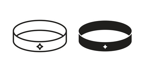 Bracelet icon logo set. thin line concept simple icon or design element