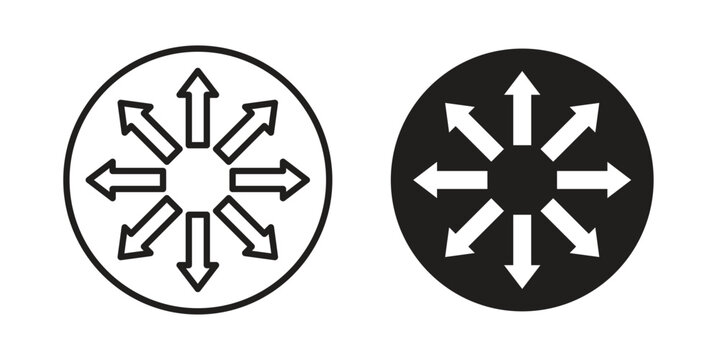 Capacity icon logo set. thin line concept simple icon or design element