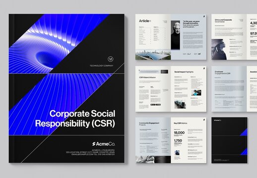 CSR Report Brochure Template