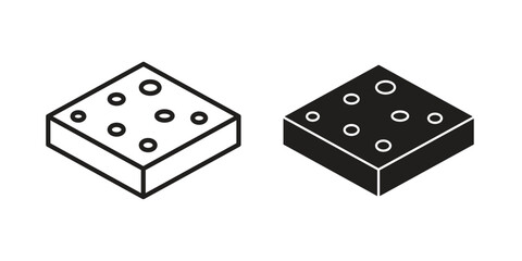 Halva icon logo set. thin line concept simple icon or design element