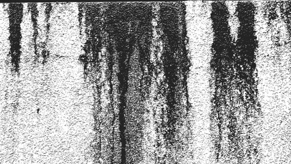 Grunge Black and White Texture Background, Abstract Distressed Vector Overlay, Vintage Noisy Texture for Design Use, Old Worn Paper Ink Texture Template