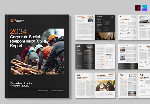 CSR Report Brochure Template