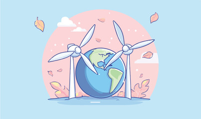 Harnessing global wind power for a sustainable future with clean energy turbines