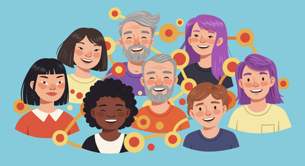 Diverse Friendship Holding Hands