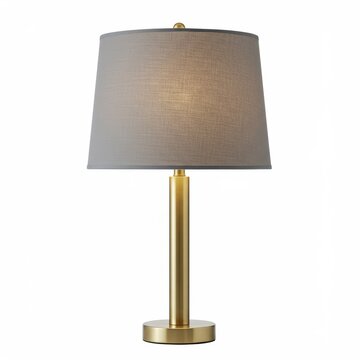Table lamp modern design, flate white background