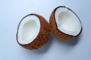 Coconut Macro Photography Background.