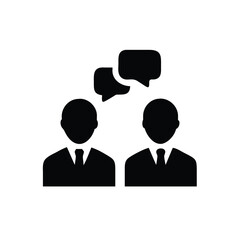 business people with speech bubbles