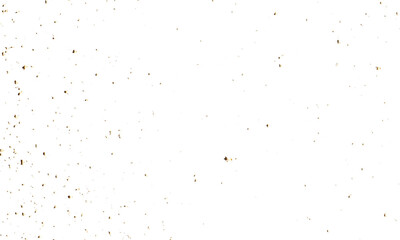 Gold confetti and ribbon background, isolated on transparent background