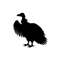 Fototapeta premium A condor Bird's silhouette art vector illustration.
