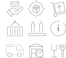 Business Delivery Icons set.