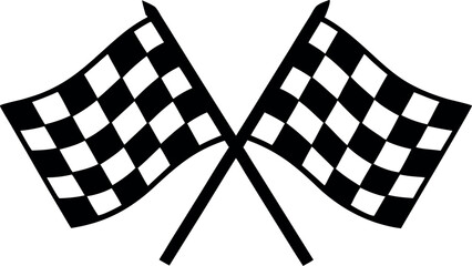 checkered flag flag silhouette vector, checkered racing  clip art, winner flag black symbol