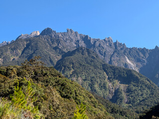Fototapeta premium View of Mt. Kinabalu Kundasang Sabah Malaysia