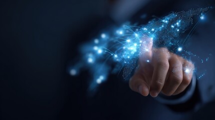 Digital Interaction of Human Hand with Futuristic Interface Technology