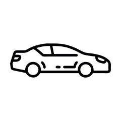 Fototapeta premium Retro style vector illustration of a classic sportscar isolated on white background