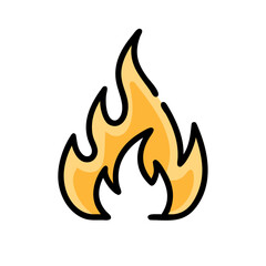 flame heat fire icon design.