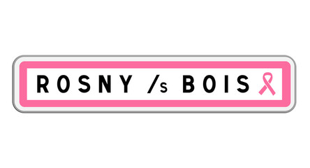 Panneau de sortie Rosny-sous-Bois, Seine-Saint-Denis, Île-de-France