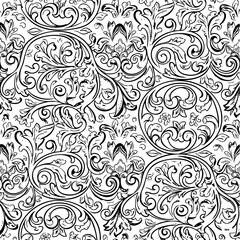 flower, pattern, seamless, floral, vector, design, wallpaper, leaf, illustration, decoration, nature, vintage, art, ornament, decor, texture, plant, spring, textile, element, silhouette, ornate, summe