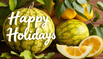 holiday card of summer holidays