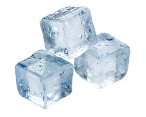 Obraz premium Realistic Ice Cube PNG Isolated on Transparent Background