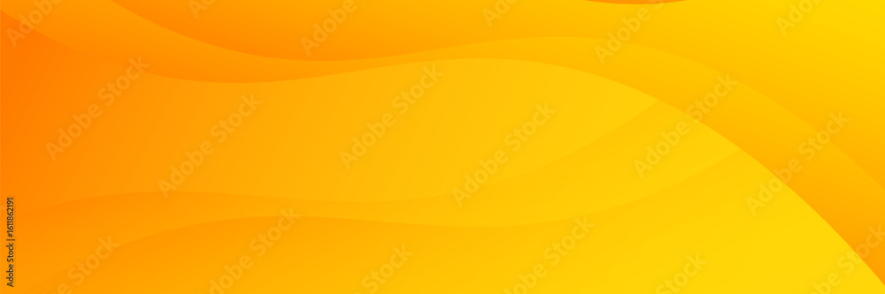 Wall mural abstract yellow background with waves. vector minimal banner.