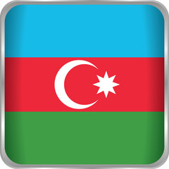 official flag of azerbaijan with horizontal blue red green stripes crescent moon and eight-pointed star