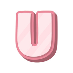 Modern Letter U initials abstract logo design