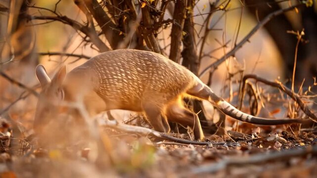 Adorable Aardvark Exploring African Bush