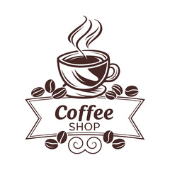 Obraz premium cup of coffee with beans