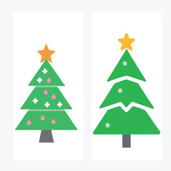 christmas tree vector art design