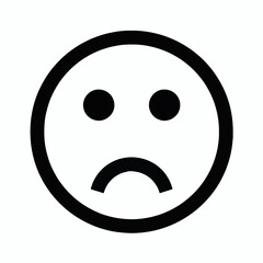 Fototapeta premium Sad face icon