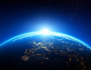 Fototapeta premium Earth's European perspective